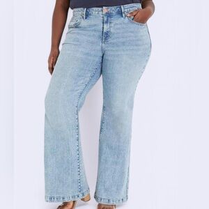 Lane Bryant Classic Mid Rise Bootcut Stretch Denim Jeans Size 14 NWT